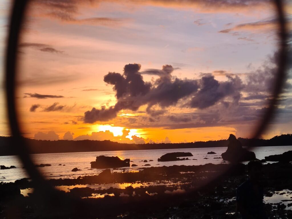 Sunset at Chidiya Tapu, Neil Island