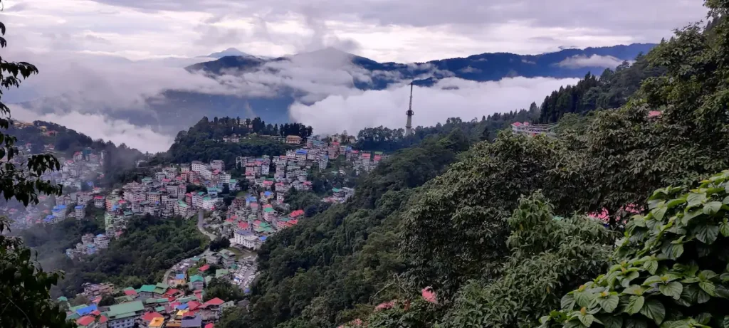View from top, Gangtok