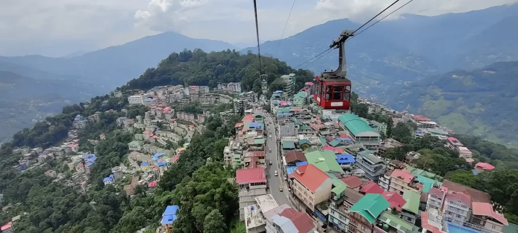 View from Gangtok Ropeway